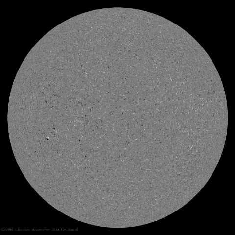 Image of Sun's magnetic field