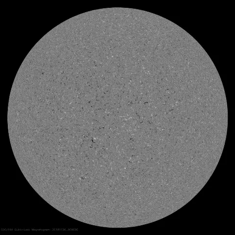 Image of Sun's magnetic field