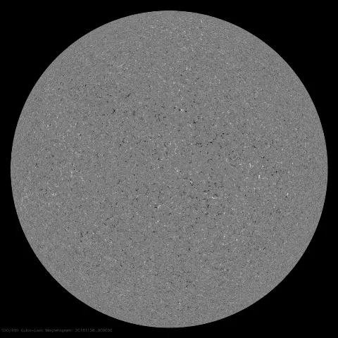 Image of Sun's magnetic field