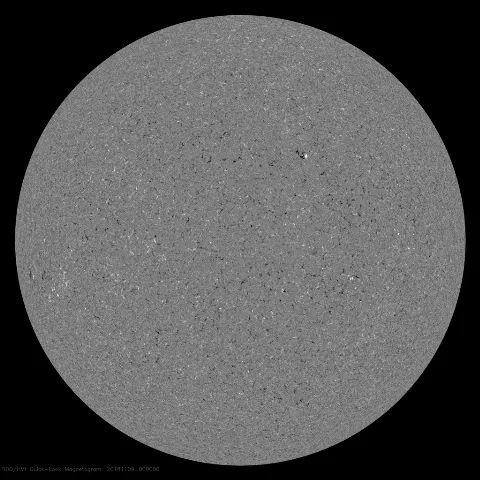 Image of Sun's magnetic field