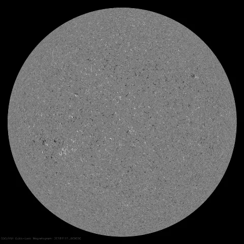 Image of Sun's magnetic field