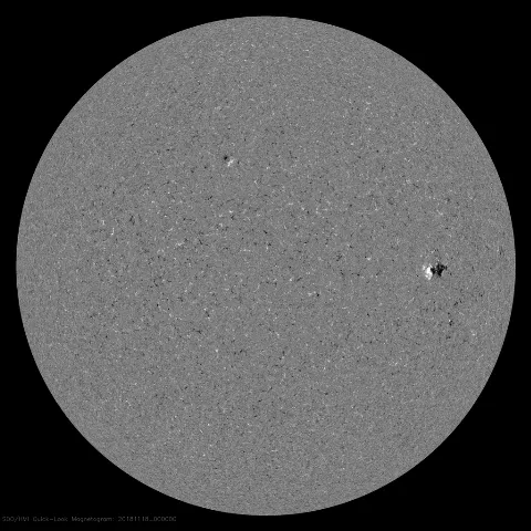 Image of Sun's magnetic field