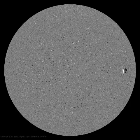 Image of Sun's magnetic field