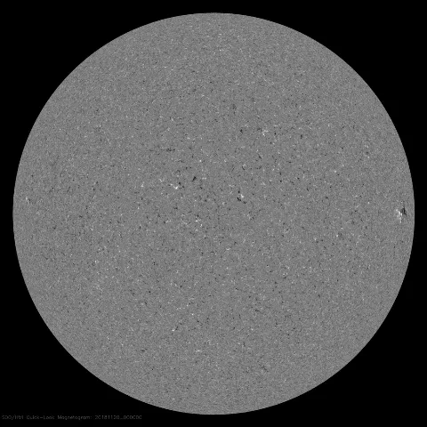 Image of Sun's magnetic field