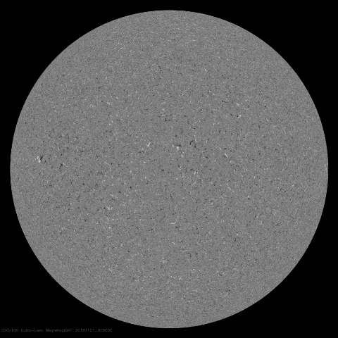 Image of Sun's magnetic field