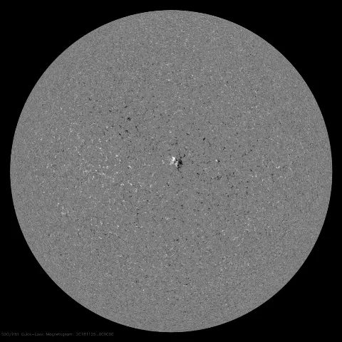 Image of Sun's magnetic field