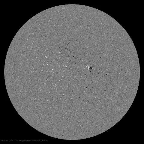 Image of Sun's magnetic field