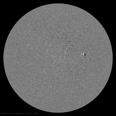 Image of Sun's magnetic field