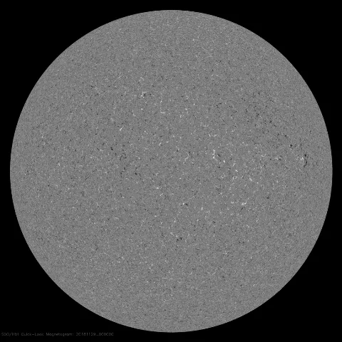 Image of Sun's magnetic field