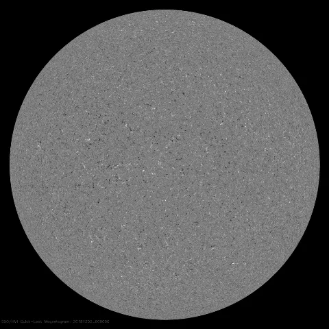 Image of Sun's magnetic field