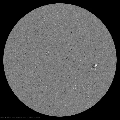 Image of Sun's magnetic field