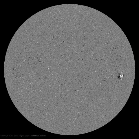 Image of Sun's magnetic field