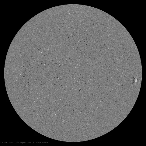 Image of Sun's magnetic field