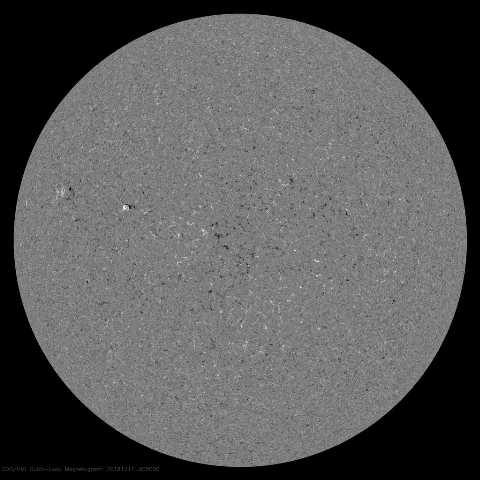 Image of Sun's magnetic field