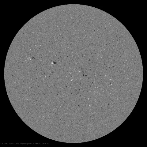 Image of Sun's magnetic field