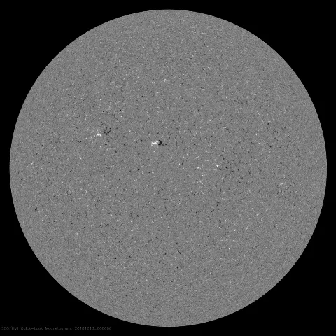 Image of Sun's magnetic field