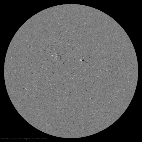 Image of Sun's magnetic field