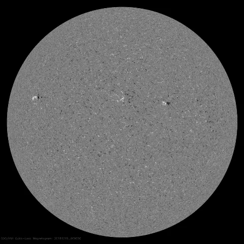 Image of Sun's magnetic field