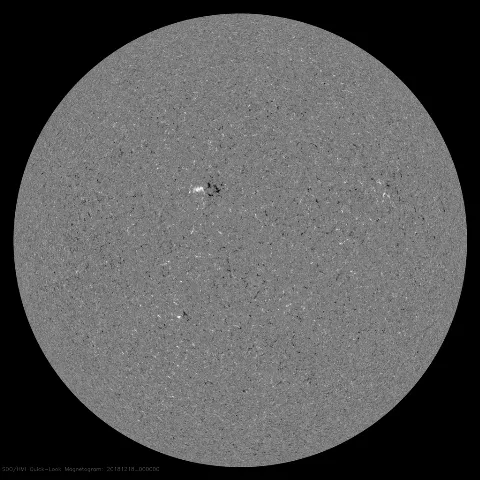 Image of Sun's magnetic field