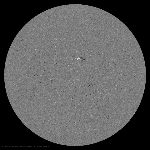 Image of Sun's magnetic field