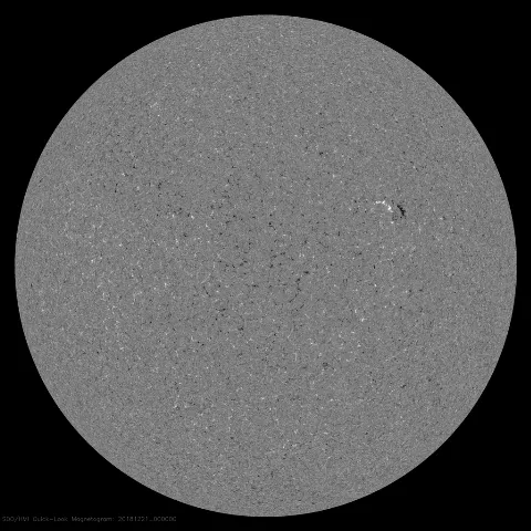 Image of Sun's magnetic field