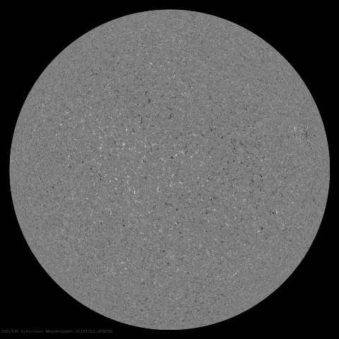 Image of Sun's magnetic field