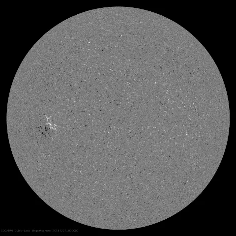 Image of Sun's magnetic field