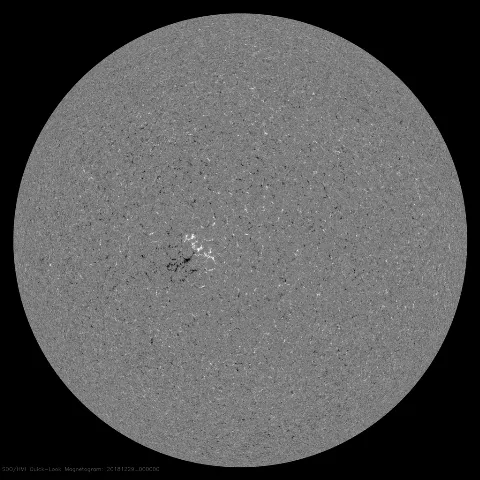 Image of Sun's magnetic field