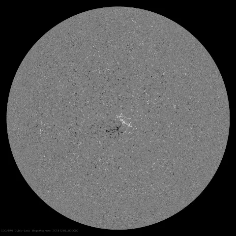 Image of Sun's magnetic field