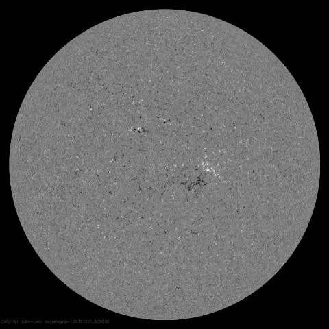 Image of Sun's magnetic field