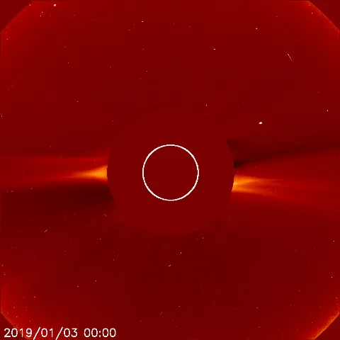 Image of solar wind