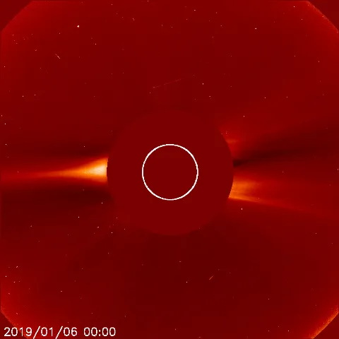 Image of solar wind