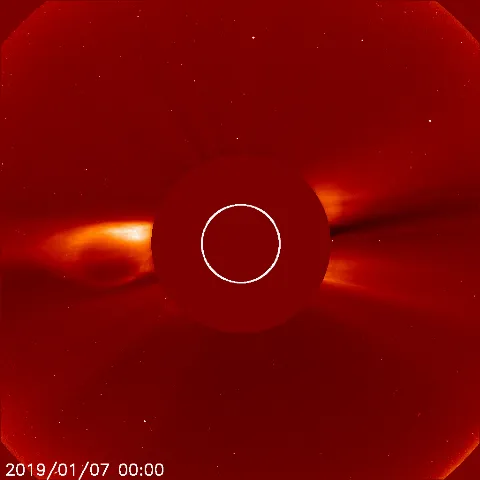 Image of solar wind