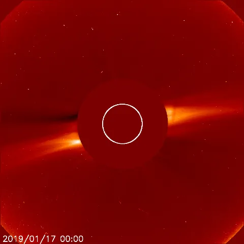 Image of solar wind