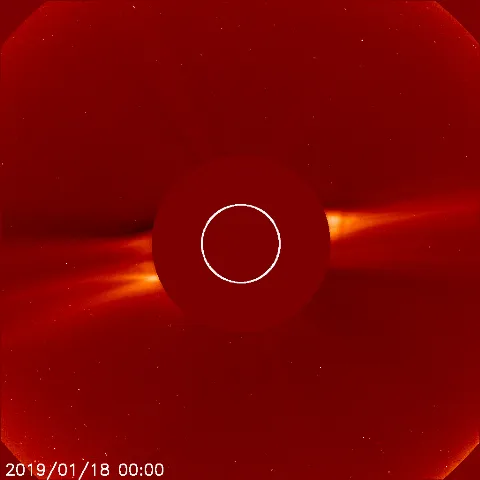 Image of solar wind