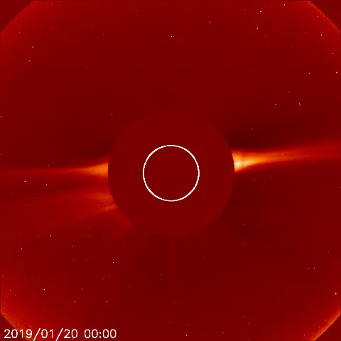 Image of solar wind