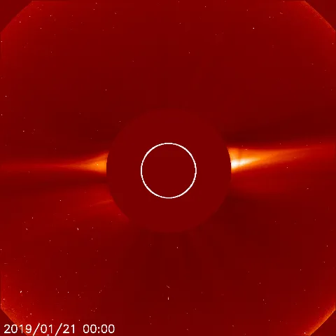 Image of solar wind