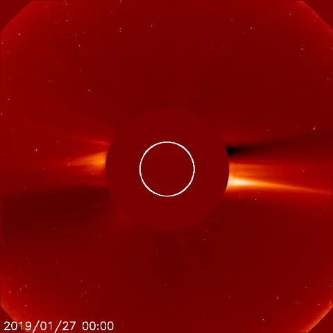 Image of solar wind