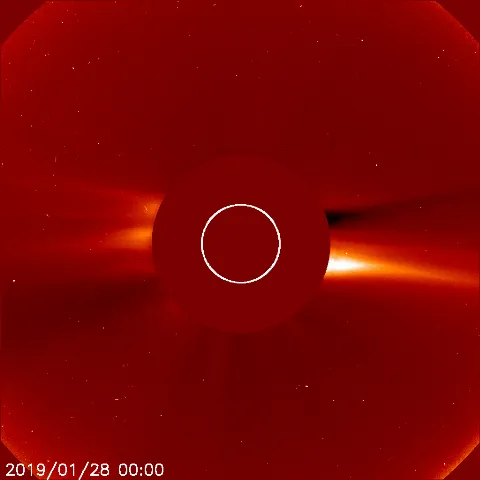 Image of solar wind