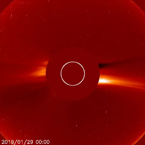 Image of solar wind