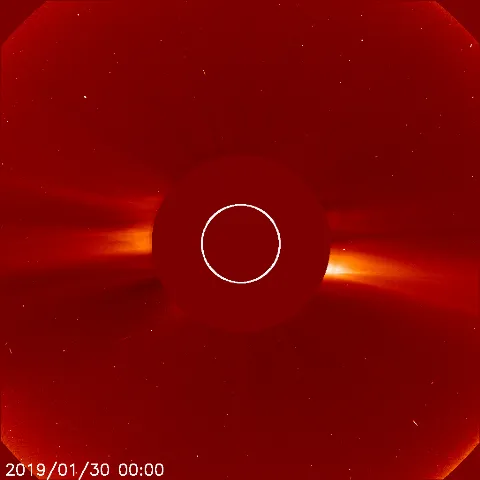 Image of solar wind