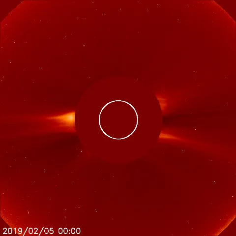 Image of solar wind