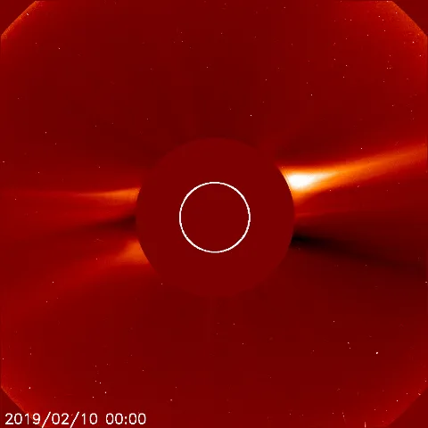 Image of solar wind