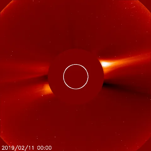 Image of solar wind