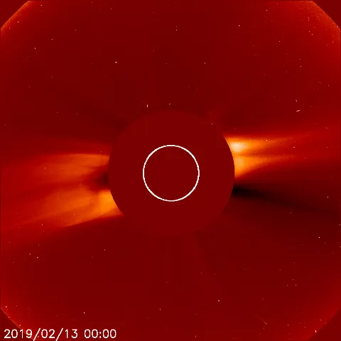 Image of solar wind