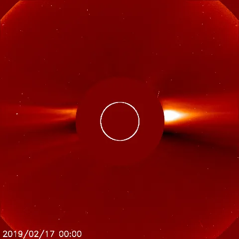 Image of solar wind