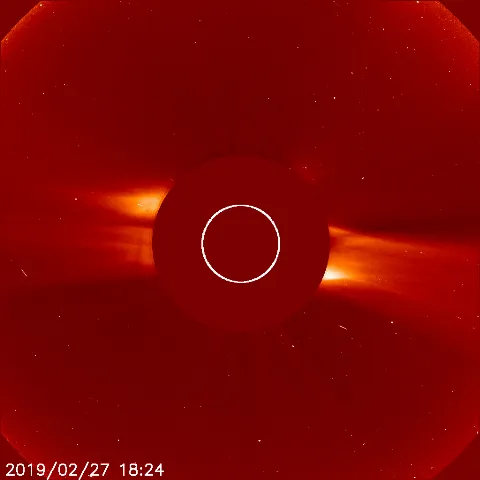 Image of solar wind