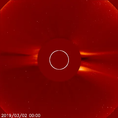 Image of solar wind