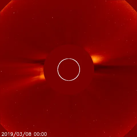 Image of solar wind