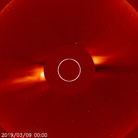 Image of solar wind